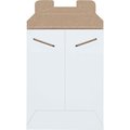 The Packaging Wholesalers Stayflats® Tab Lock Mailers, 6"W x 8"L, White, 100/Pack ENVRM1SFW